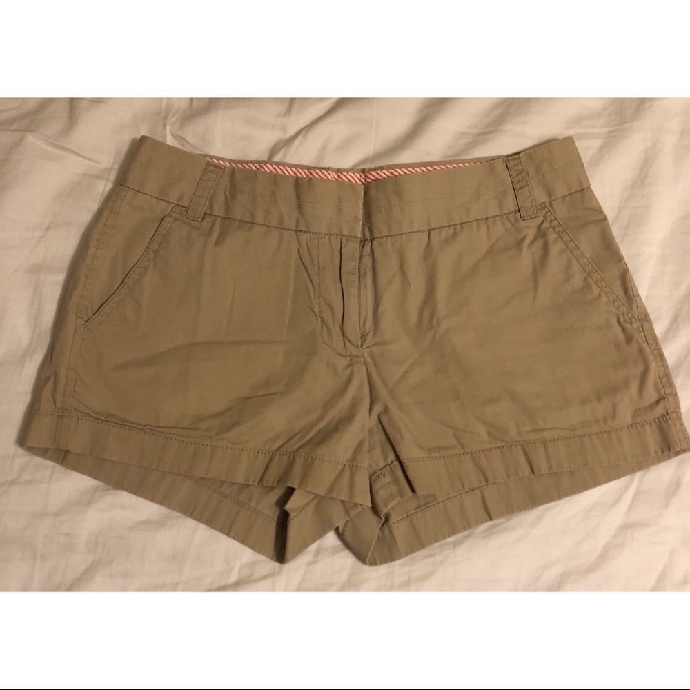 J Crew khaki chino shorts